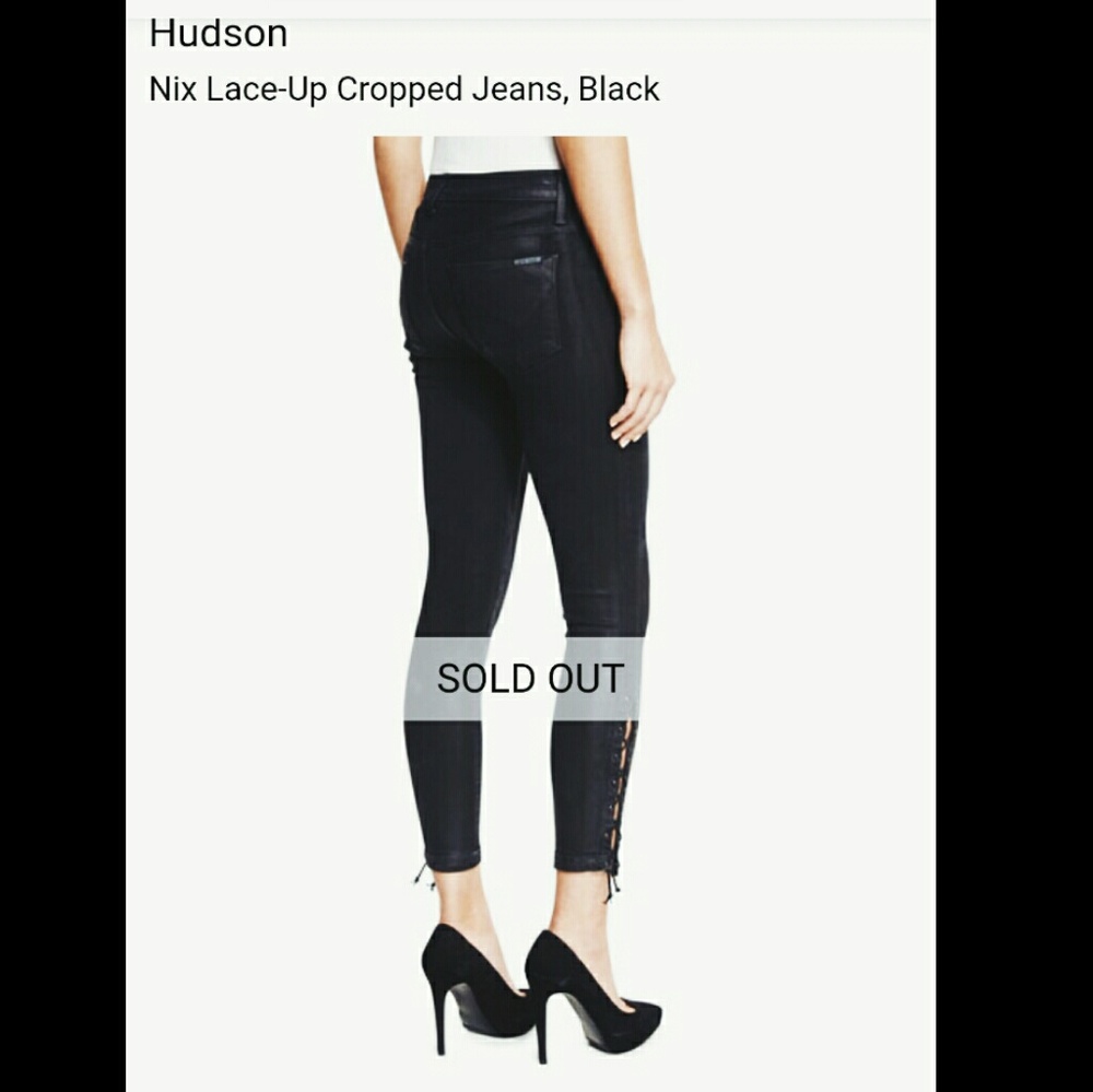 NWT Hudson cropped lace up pants size 24